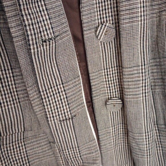 Banana Republic Houndstooth Plaid Wool-Blend Blazer Jacket - Picture 7 of 11